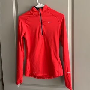 Red Nike running zip up